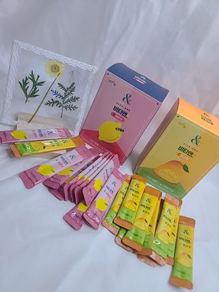 비타앤C 레몬맛, 망고맛 — 5점을 준 리뷰어가 2021년 6월 올린 사용 사진