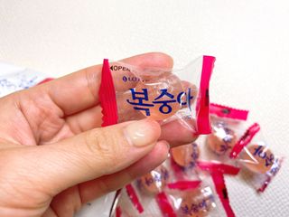 청포도캔디 복숭아캔디 — 5점을 준 리뷰어가 2022년 11월 올린 사용 사진