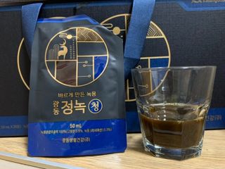광동생활건강 [광동] 바르게 만든 녹용, 광동정녹청 — 4.5점을 준 리뷰어가 2021년 11월 올린 사용 사진