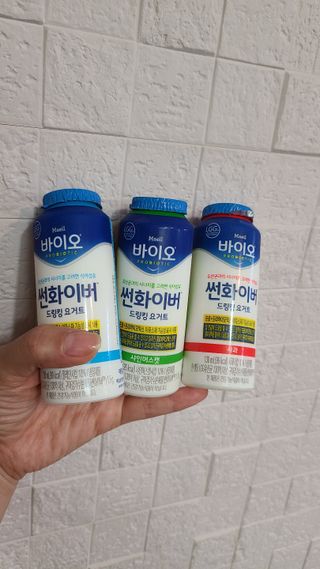 LIVE 매일바이오 썬화이버 드링킹 요거트 — 5점을 준 리뷰어가 2022년 8월 올린 사용 사진