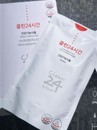클린24시간 1BOX(5포) + 전용보틀(500ml) — 5점을 준 리뷰어가 2023년 6월 올린 사용 사진