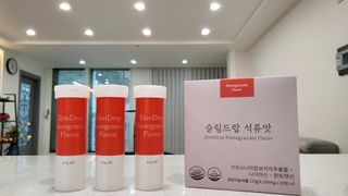 [슬림드랍 석류맛] 건기식 다이어트 보조제 겸 비타민 — 5점을 준 리뷰어가 2022년 3월 올린 사용 사진