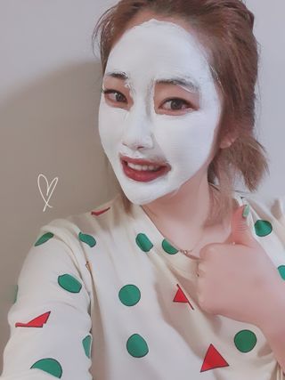 리더스코스메틱 리더스 밀크 스폰지 마스크 — 5점을 준 리뷰어가 2021년 2월 올린 사용 사진
