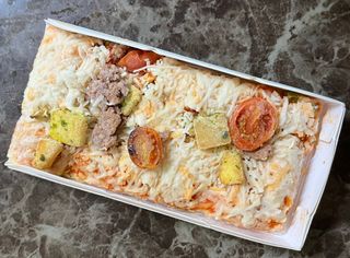 브라잇벨리 비건피자 [노밋피자알로하 & 노밋피자포테이토] 2가지맛 — 4.5점을 준 리뷰어가 2022년 7월 올린 사용 사진