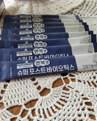 메이준뉴트리 슈퍼 포스트바이오틱스 — 5점을 준 리뷰어가 2021년 5월 올린 사용 사진