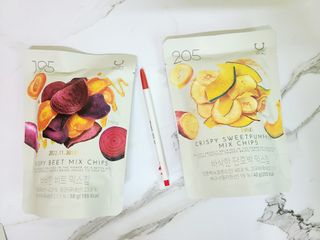 딜라이트 프로젝트 원물칩 2종 6ea(비트 믹스칩, 단호박 믹스칩) — 4.5점을 준 리뷰어가 2022년 4월 올린 사용 사진