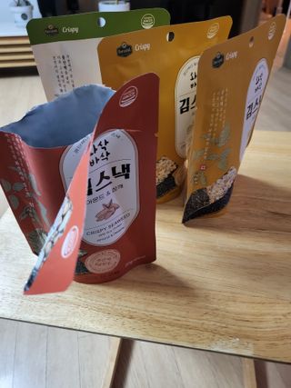 더빈트 와삭바삭 김스낵 — 5점을 준 리뷰어가 2023년 2월 올린 사용 사진