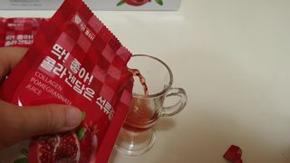 미쁨생활건강 콜라겐 담은 석류즙 70ml x 30포 — 4.5점을 준 리뷰어가 2021년 9월 올린 사용 사진