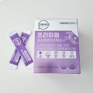 [유산균] 오마이락 프리미엄 포스트바이오틱스 30P — 5점을 준 리뷰어가 2022년 11월 올린 사용 사진