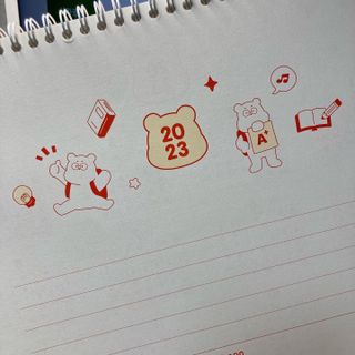 리훈 2023년 곰부 체크리스트 위클리 다이어리 — 5점을 준 리뷰어가 2022년 11월 올린 사용 사진