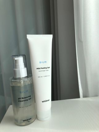 화이트리 비움 약산성 클렌징젤 ,마일드 필링젤 세트 — 4.5점을 준 리뷰어가 2021년 2월 올린 사용 사진