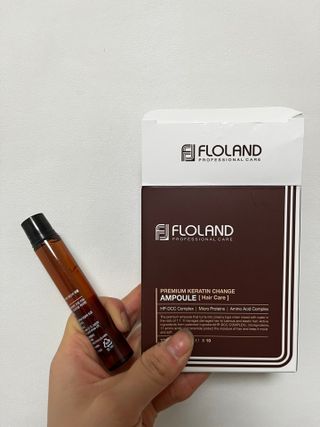 플로랜드 프리미엄 케라틴 체인지 헤어앰플 — 5점을 준 리뷰어가 2021년 12월 올린 사용 사진