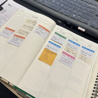 MF[비마이웨이]특허받은 할일카드 플래너, 비마이웨이 세트(만년형) — 3.5점을 준 리뷰어가 2023년 7월 올린 사용 사진
