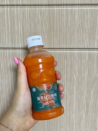 탐라원 제주의 맛, 몬딱주스 4종세트 - 한라봉몬딱주스, 천혜향몬딱주스, 청귤에이드, 당근몬딱주스 — 4.5점을 준 리뷰어가 2021년 8월 올린 사용 사진