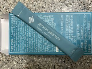 클린24시간 슬림앤유산균 1박스 (3.5g X 15포) — 5점을 준 리뷰어가 2022년 11월 올린 사용 사진