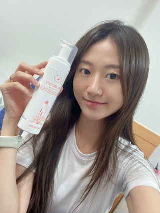 MF프리 [닥터문] 유산균 락토케어 질경초 여성청결제 200ml (폼타입) — 4.5점을 준 리뷰어가 2024년 8월 올린 사용 사진