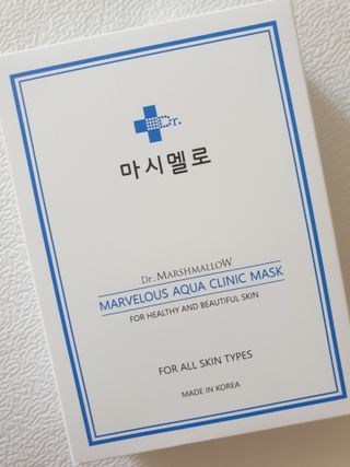 닥터마시멜로 닥터마스멜로 마블러스 아쿠아 클리닉 마스크 — 5점을 준 리뷰어가 2021년 7월 올린 사용 사진
