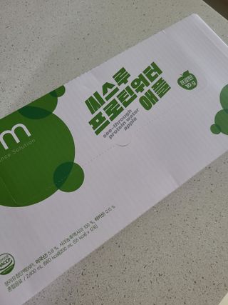 이롬 씨스루 프로틴워터 사과, 자몽 200ml x 12입 — 4점을 준 리뷰어가 2022년 9월 올린 사용 사진