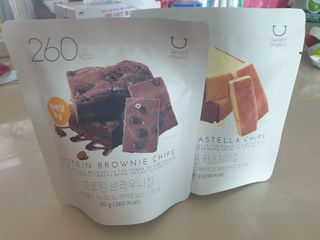 신상품) 딜라이트 프로젝트 프로틴  브라우니칩/ 카스테라칩 총 6EA — 5점을 준 리뷰어가 2022년 6월 올린 사용 사진