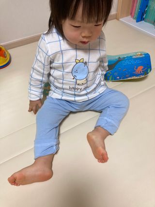유비맘 궁디팡팡 내의/내복 상하세트 — 5점을 준 리뷰어가 2021년 3월 올린 사용 사진