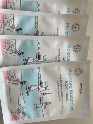세뚜아(Cettua) 나우[세뚜아] 모이스처 밸런싱 페이셜 마스크 Cettua Moisture Balancing Facial Mask 4매 — 3.5점을 준 리뷰어가 2023년 12월 올린 사용 사진
