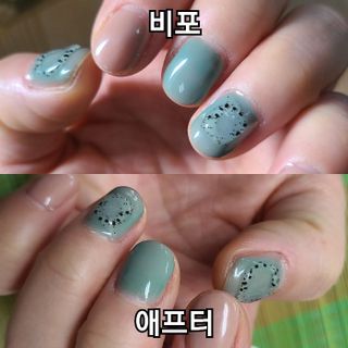 1+2 뷰젤 매직케어 손톱영양제+스톤푸셔+코인타올 셀프 네일케어 — 4.5점을 준 리뷰어가 2023년 3월 올린 사용 사진