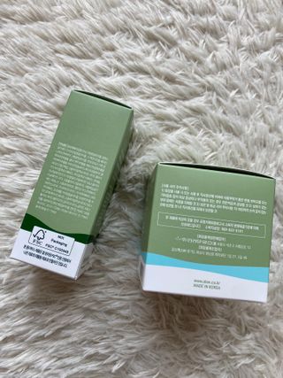 김정문알로에 큐어 큐어 알로에 리프레쉬 젤리 세럼, 큐어 알로에 하이드로 젤리 크림 — 5점을 준 리뷰어가 2021년 3월 올린 사용 사진