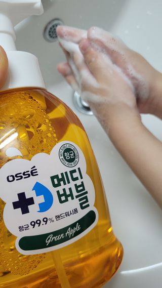 오쎄 메디버블 핸드워시폼 500ml 1+1 (그린애플향) — 5점을 준 리뷰어가 2023년 5월 올린 사용 사진