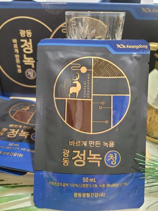 광동생활건강 [광동] 바르게 만든 녹용, 광동정녹청 30포. — 5점을 준 리뷰어가 2022년 1월 올린 사용 사진