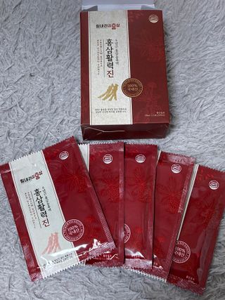 힘내라김홍삼 홍삼활력진 50ml x 5포 — 4점을 준 리뷰어가 2021년 5월 올린 사용 사진