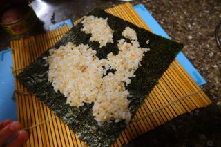 해풀잎 누구나 김밥*1ea [(혼합야채 35g *1ea,  김밥김 (5g, 5ea),  양념간장 (6g, 5ea), 참기름(5g, 2ea)] — 5점을 준 리뷰어가 2022년 5월 올린 사용 사진