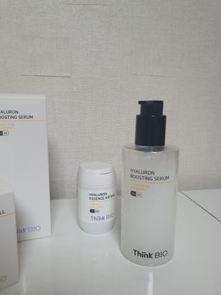 씽크바이오 히알루론 에센스 에어볼 28ea/ 부스팅 세럼 250ml 2종 세트 — 5점을 준 리뷰어가 2022년 8월 올린 사용 사진