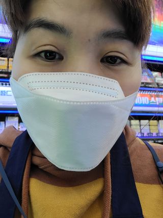 나무드 [50매입] 국내생산 KF94 크린웰 황사방역용 마스크 대형 — 5점을 준 리뷰어가 2021년 11월 올린 사용 사진