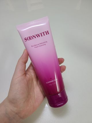 SOONWITH 바이오 내추럴 리프레싱 폼클렌징 — 5점을 준 리뷰어가 2021년 4월 올린 사용 사진