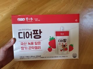 [몸엔용] 우리 아이 건강간식, 달콤한 녹용곤약젤리 디어팡 4종 — 5점을 준 리뷰어가 2021년 11월 올린 사용 사진
