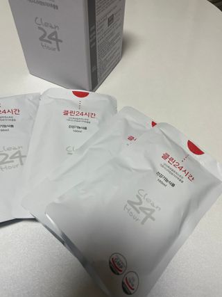 클린24시간 1BOX(5포) + 전용보틀(500ml) — 2.5점을 준 리뷰어가 2023년 3월 올린 사용 사진
