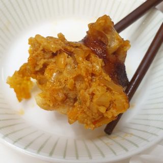 삼양냉동 [삼양] 얇은피불닭왕교자+얇은피까르보불닭왕교자 총4팩 — 5점을 준 리뷰어가 2021년 2월 올린 사용 사진