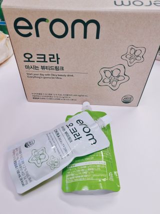 [이롬] 오크라 마시는 뷰티드링크 100mL x 20입 — 5점을 준 리뷰어가 2022년 9월 올린 사용 사진