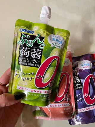 ORIHIRO 오리히로 곤약젤리 제로칼로리 130g 4종 4팩(맛별로 1팩씩) — 5점을 준 리뷰어가 2023년 1월 올린 사용 사진