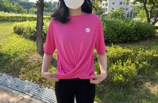 더그린랩 WOMEN TWIST MODAL SHORT SLEEVE — 4점을 준 리뷰어가 2023년 6월 올린 사용 사진