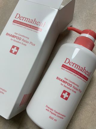 더마힐 헤어 컨디셔닝 샴푸 릴렉스 500ml — 5점을 준 리뷰어가 2021년 3월 올린 사용 사진