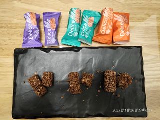 델리스 오트 밀키 초콜릿 바 — 5점을 준 리뷰어가 2023년 1월 올린 사용 사진