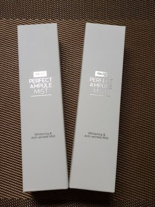리생 [Re생] 퍼팩트 앰플 이중 기능성 미스트 100ml  피부미백 주름개선 = 총 2개 200ml 증정 — 3점을 준 리뷰어가 2021년 9월 올린 사용 사진