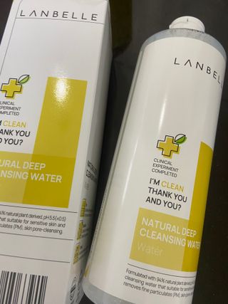 랑벨 내츄럴 딥 클렌징 워터 500ml — 5점을 준 리뷰어가 2022년 6월 올린 사용 사진