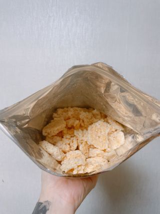 미즈꼬레아 치즈맛 누룽지크리스피 — 5점을 준 리뷰어가 2022년 2월 올린 사용 사진