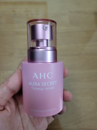 AHC 아우라 시크릿 톤업 벨벳 — 5점을 준 리뷰어가 2021년 4월 올린 사용 사진