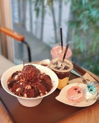 카페 더달달 [카페더달달 ] 빙수 택 1 + 음료 2잔 + 마카롱2개 — 5점을 준 리뷰어가 2021년 7월 올린 사용 사진