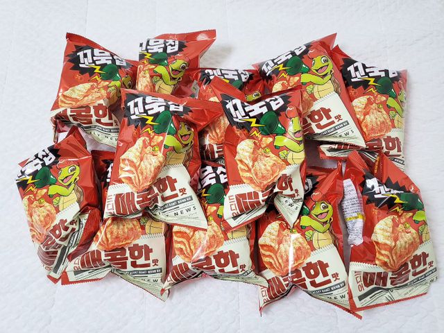 꼬북칩 매콤한맛 리뷰 사진
