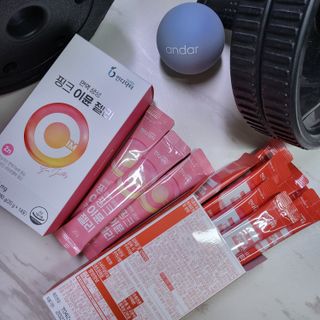 인디닥터 면역 생생 핑크 이뮨 젤리 + 타이탄 BCAA 프로틴 젤리스틱 — 5점을 준 리뷰어가 2022년 3월 올린 사용 사진