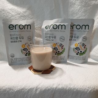 이롬 황성주 박사의 국산콩 두유 검은콩과 17곡 프리미엄 — 3.5점을 준 리뷰어가 2021년 5월 올린 사용 사진